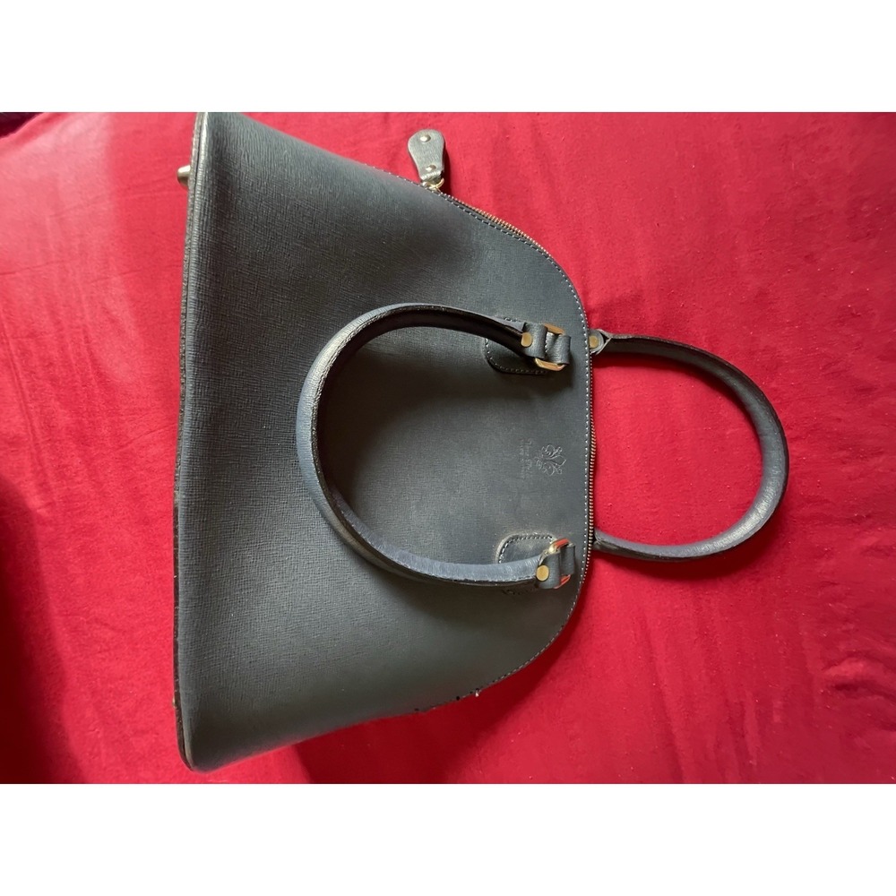 Boise &Pelle Genuine Leather Italian Blue Bag W/Detachable Strap